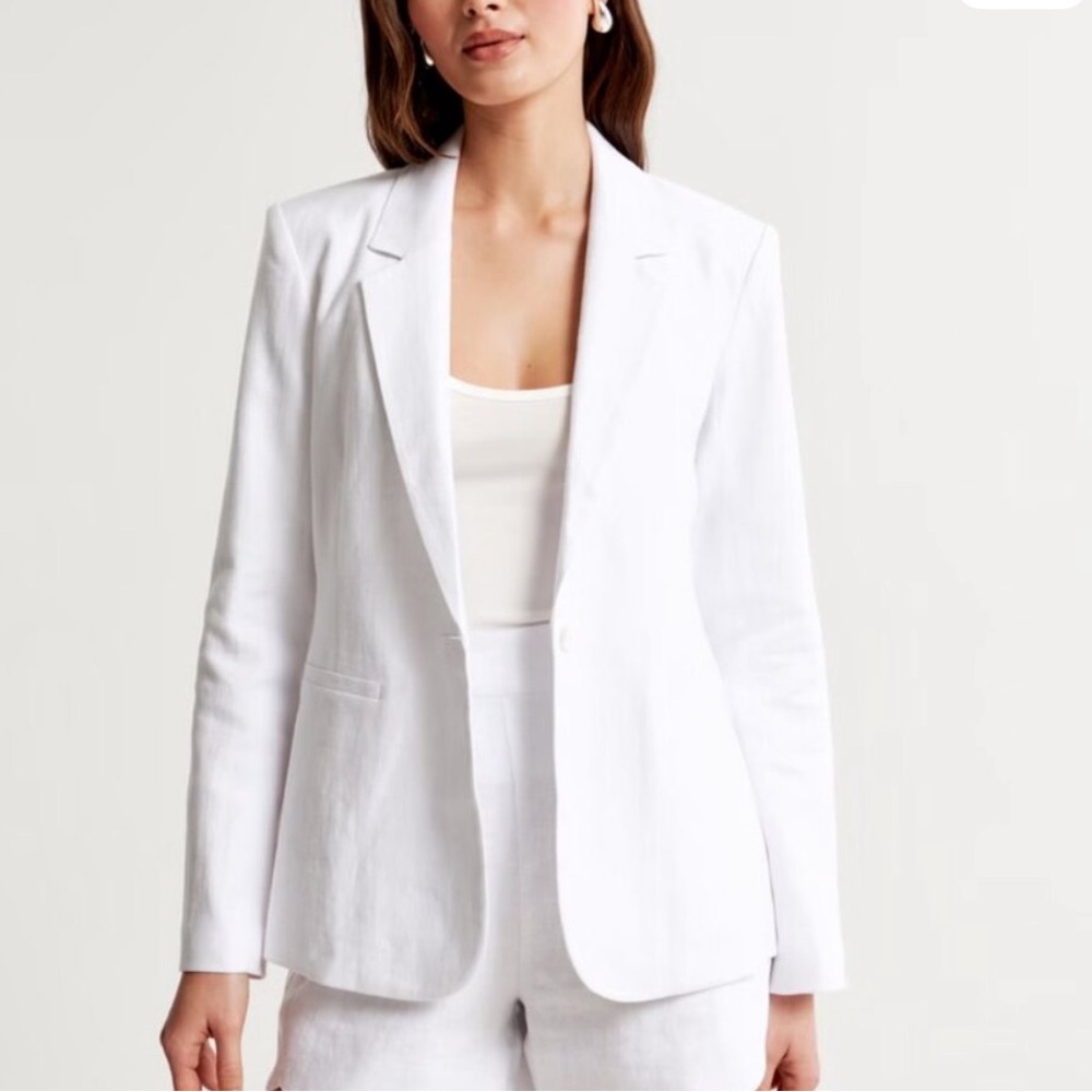 Abercrombie & Fitch Linen White Blazer NWOT